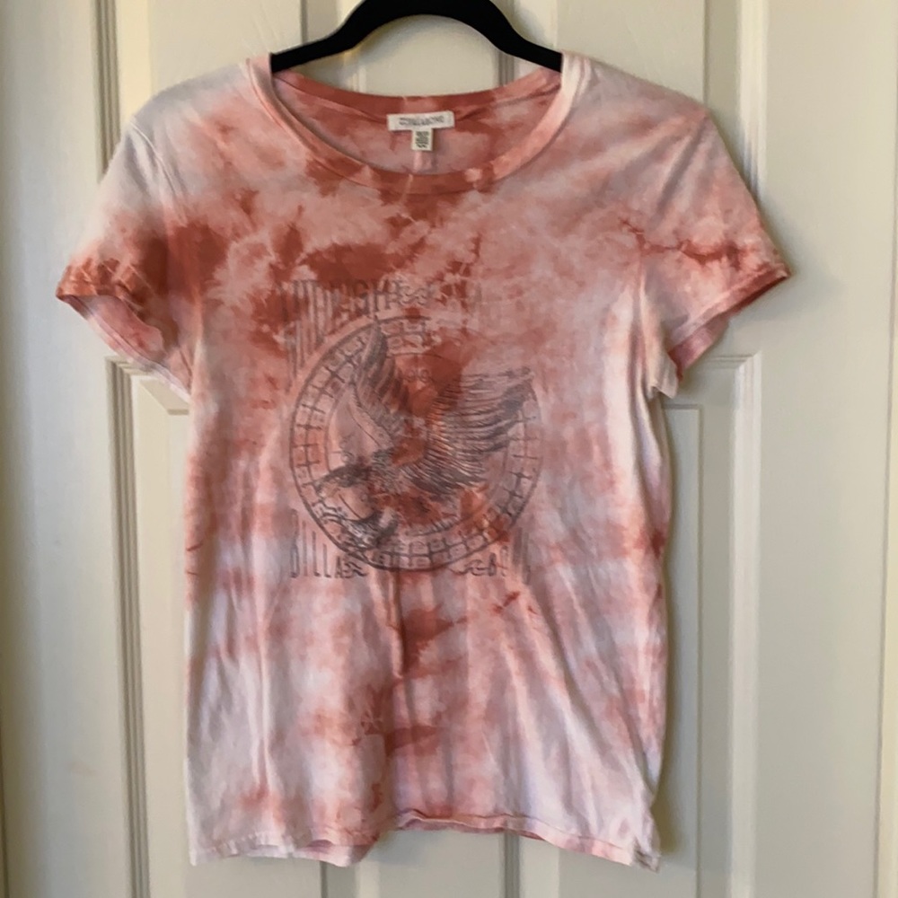 Billabong rust/white tye dye t shirt